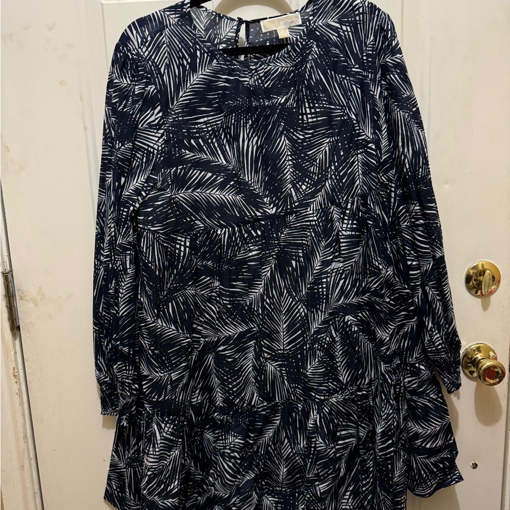 Michael Kors Dark Blue and White Dress